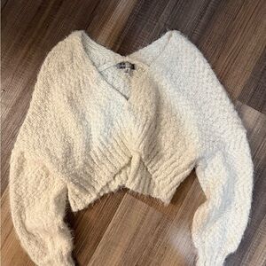 Urban Outfitters Cream V-Neck Sweater